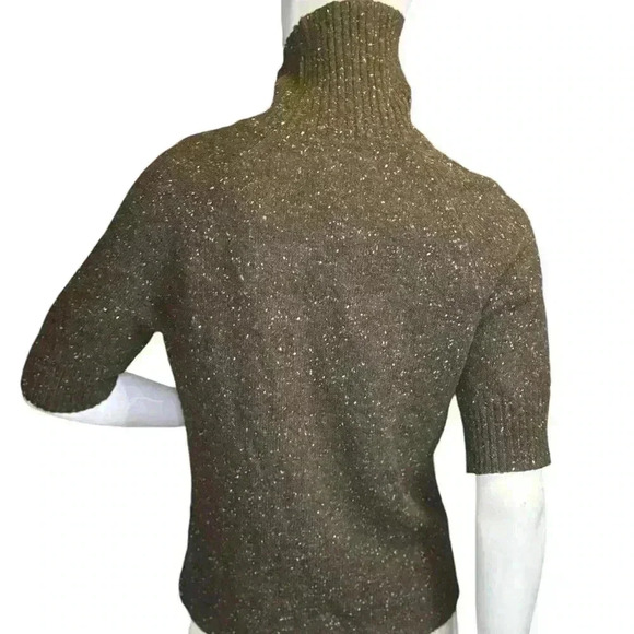 Jones New York Merino Wool Blend Turtle Neck Short Sleeve Sweater. - Picture 7 of 11